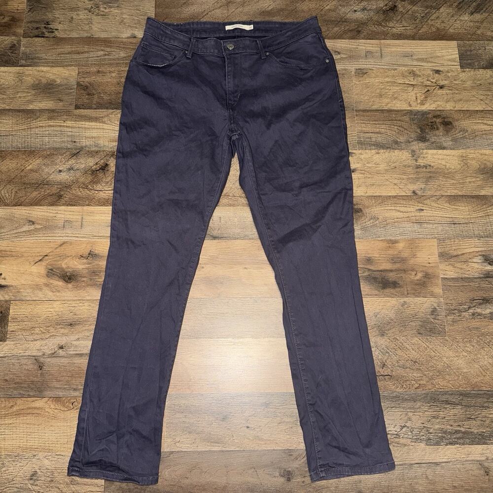 Levi's 514 Jeans Men's 32x30 Slate Blue Sunwashed Mid Rise Skinny White Tab